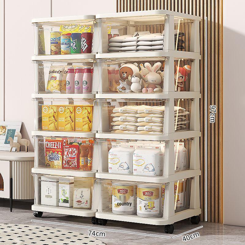 Sertar de depozitare din plastic pentru gustări și jucării - Cutie organizatoare pentru casă