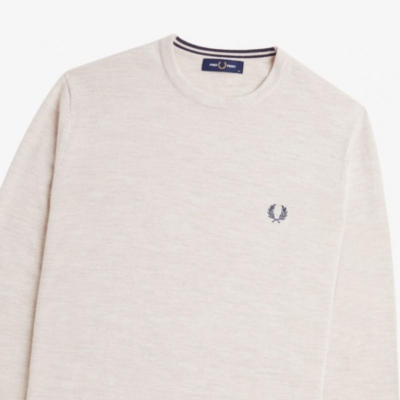 Fred Perry [genuine] Fred Perry [baseline] Classic Crewneck Merino Wool Blend Knit  X23  Afpm2439601 X23 qzgAfpm2439601 X23