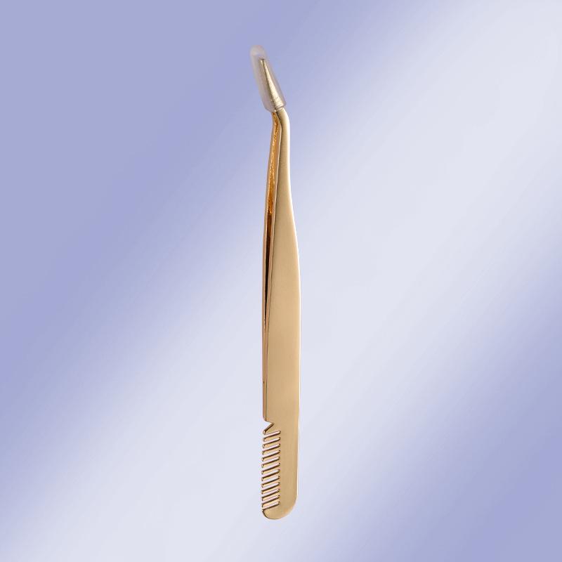 Wearable Mascara Applicator with Comb & Stainless Steel Eyelash Tweezers