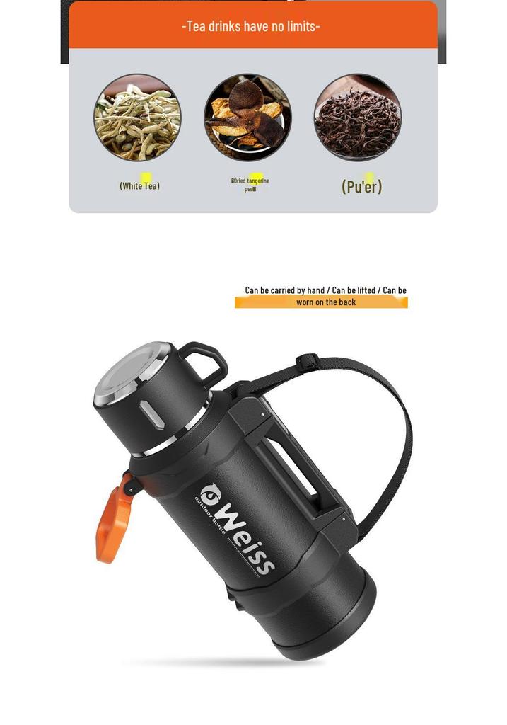 Large Portable Outdoor Insulated Thermos Flask for Cars and Home Use