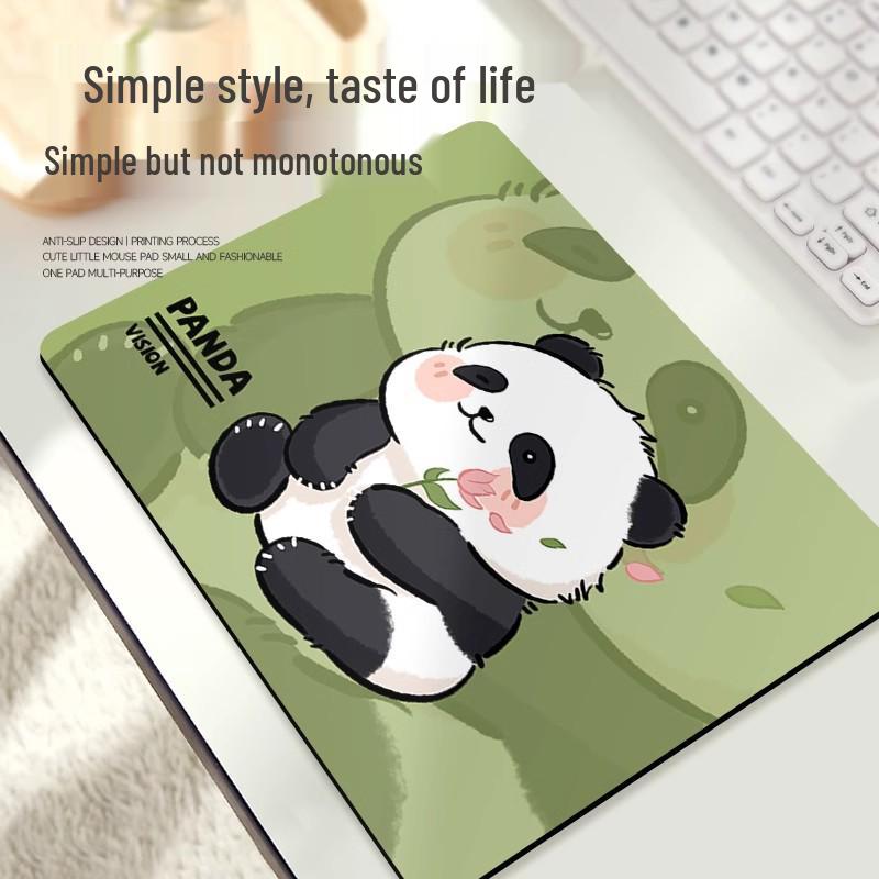 Panda Cartoon Mouse Pad - Portable Soft Wrist Rest for Office & Laptop