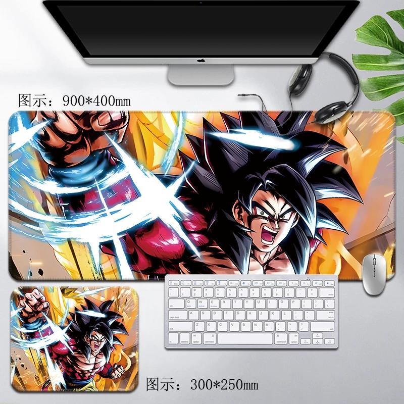 Leder Dragon Ball Mauspads Wasserdicht Son Goku Druckmuster Herren Computer Peripherie Zubehör Große Größe Gaming Tastatur Büro Schreibtischmatte