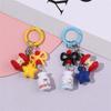 Cute Initial Keychain,Bag Charms,Bows Star Key Chains Accessories Decor for Purse Handbag Car Keychain For Women Girl