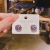 Stylish and simple square high-end stud earrings, women's geometric versatile temperament earrings, elegant and atmospheric earrings.