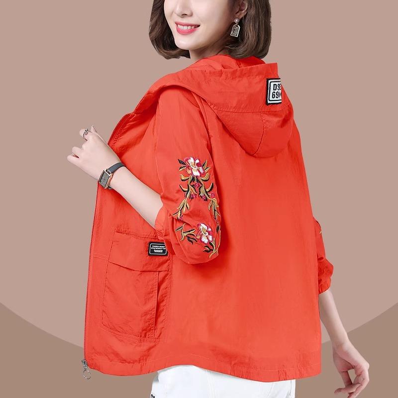 Jachete de damă haină subțire nouă, impermeabilă, îmbrăcăminte de protecție solară, jachetă de vânt pentru femei, cu glugă, îmbrăcăminte exterioară