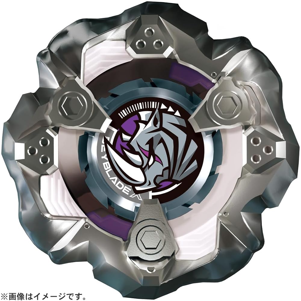 Beyblade X BX-19 Booster Rhinoceros Horn 3-80S Metal Toy Battle Spinner