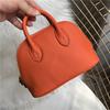 Borsa a tracolla singola in pelle bovina di prima qualità con motivo a litchi, mini borsa piccola portatile da donna