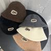 Hat women's autumn and winter new Maillard plush bucket hat basin hat retro warm face small bucket hat