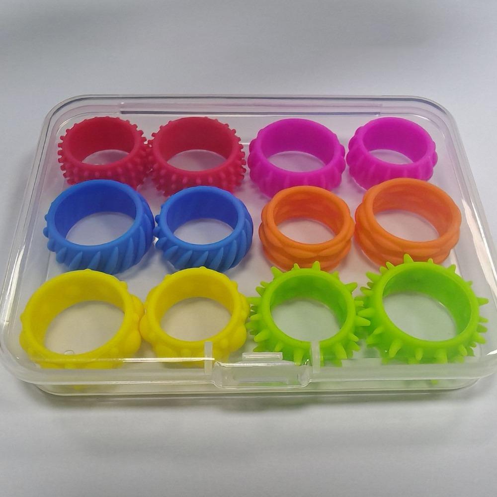 Stretchable Sensory Fidget Rings With Tips Silicone Sensory Ring Holiday Gift