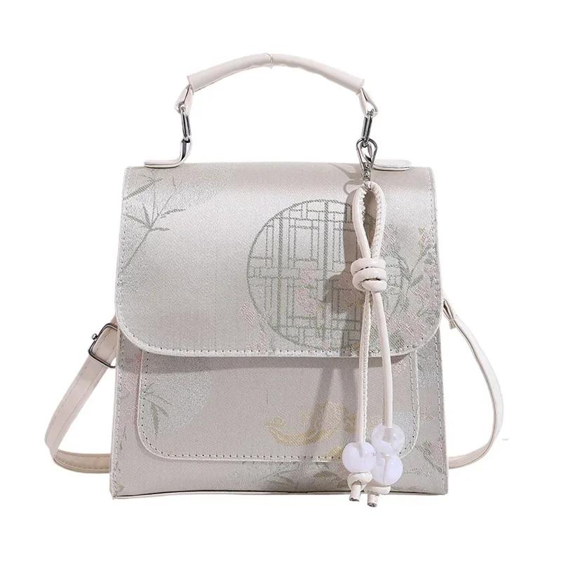 

Вышитый рюкзак в китайском стиле с новой роскошной универсальной сумкой на одно плечо в китайском стиле, уникальная многофункциональная сумка