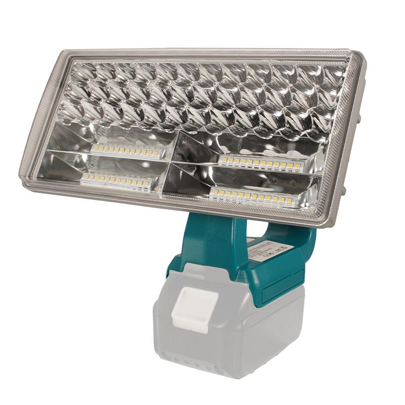9 Inch 40W LED Lamp For Makita BL1430 BL1830 18V Lithium Battery LED Working Light Indoor Outdoor Spotlight Flashlight With USB