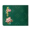Louis Vuitton X Nigo Slender Logo Pattern Print Monogram Coated Canvas Wallet Men Wallet Green M25986