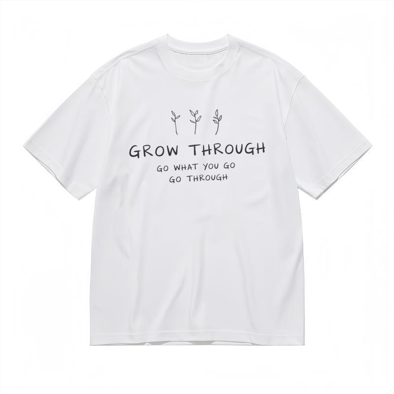 

Women s Trend Breathable Classic T-Shirt Handwritten Motivating Phrase Tee XL