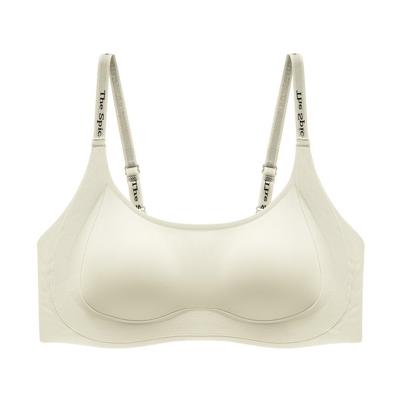 Liquid foundation underwear, large breasts show small soft support, gather non-marking bra, close sub-breasts, anti-sagging women's bra