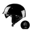Retro Half Helmet Electric Bike Men Women All Season Sun Protection Detachable Lining