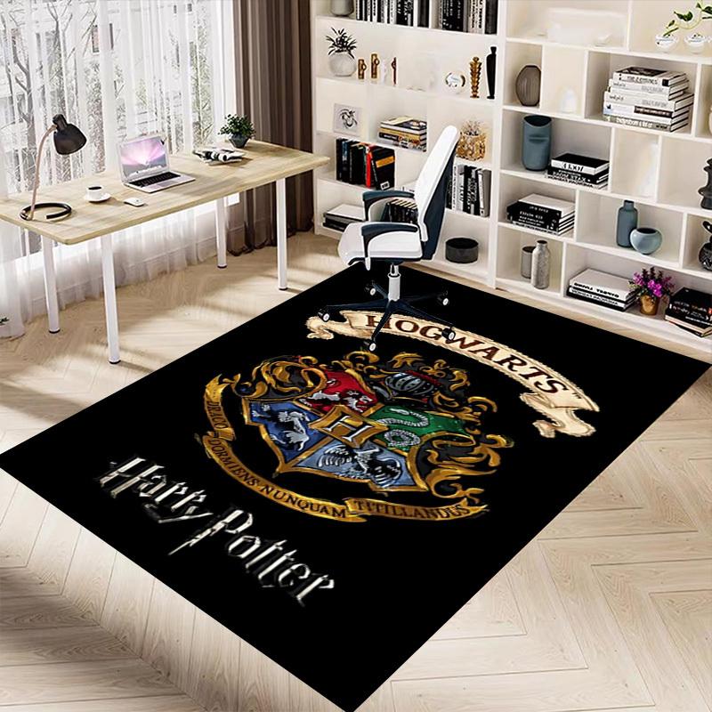 1pc Hogwarts Harry Potter Carpet, for Home & Office Decor, Desk Chair Carpet, Festive GiftL1481