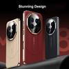 For Honor Magic 8 and Magic 8 Pro Case Ultimate Design Rigid Lens Shield Protection Imported Vegan Leather Plating PC Hard Case