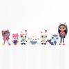 13pcs Gabby Dollhouse Anime Figure Toy Smiling Car Cat Hug Gaby Girl Dolls Mercat Cartoon Action Figure Xmas Birthday Kids Gift