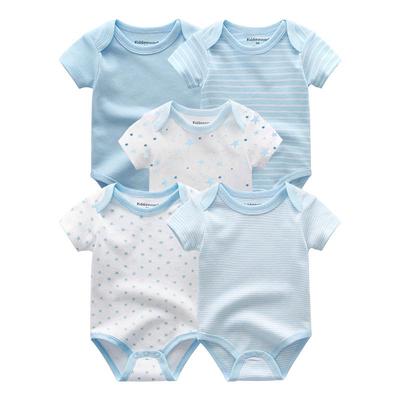 Vestiti per neonato Cotton O-Collo Manica corta Tute e tute per neonati