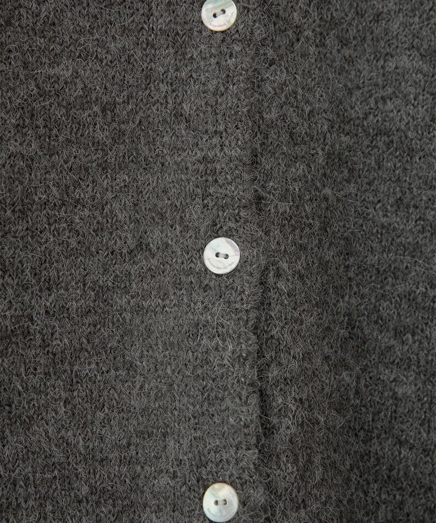 Sseomweeobeoteo Manon Alpaca Cardigan - Charcoal