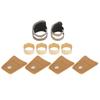 Adjustable Sewing Thimble Brass Sheepskin Fingers Protection Set Handcraft Supplies Accessory
