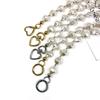 Bag Strap Extender Short Imitation Pearl Purse Chain Strap Replacement for Shoulder Crossbody Bag