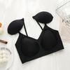 2-in-1 Design Women's Sexy Lace Push Up Bras Thin Pads Steel Ring Bra Cup Underwire Bra Underwear Plus Size