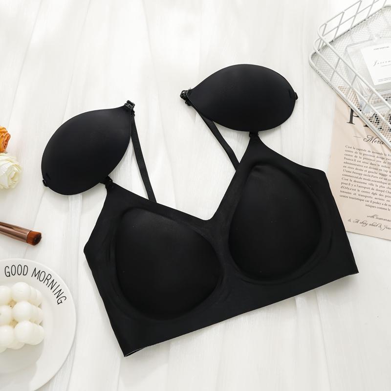 2-in-1 Design Women's Sexy Lace Push Up Bras Thin Pads Steel Ring Bra Cup Underwire Bra Underwear Plus Size