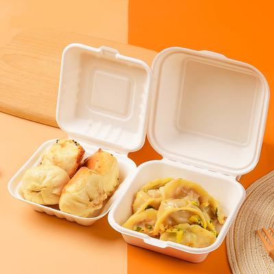 20 stücke Einweg Bento Lunch Box Backen Dessert Kuchen Behälter Obst Hamburger Mahlzeit Prep Verpackung Lebensmittel Frittierte Lebensmittel Verpackung Boxen