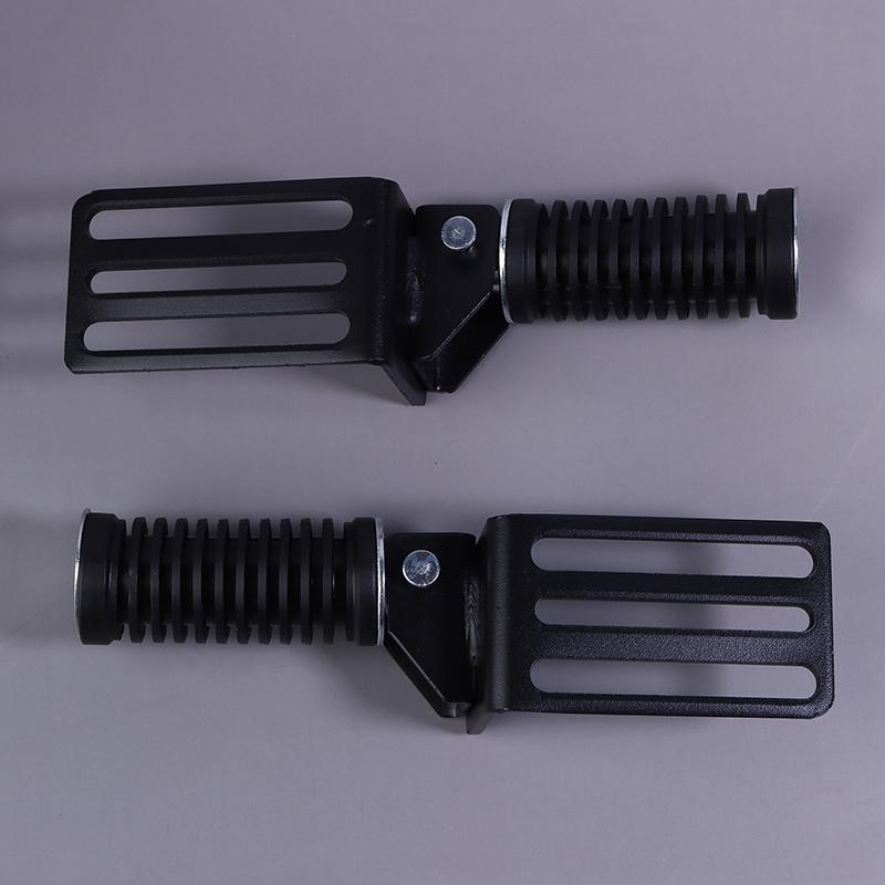 1Pair Electric Vehicle Front Foot Pedal Plate Leg Support Pad Folding Anti-Slip Metal Footboard Ebike Accessories
