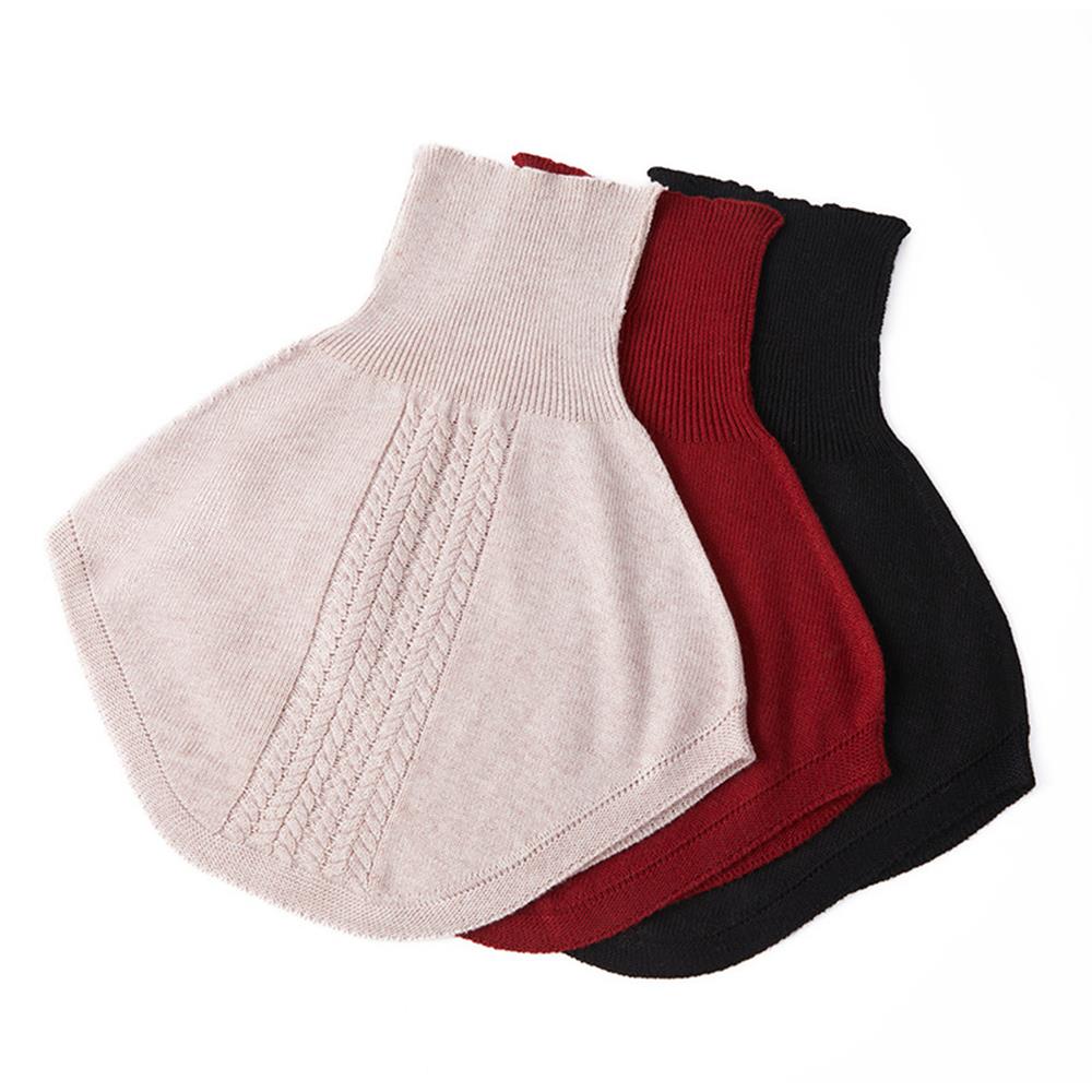 Winter Warm Knitted Fake Collar Detachable Turtleneck for Women False Collar Windproof Warm Shawl Scarf Neck Guard Collar