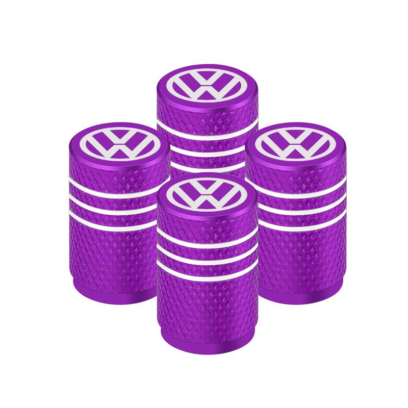2026 Hot For VW VOLKSWAGEN 4Pcs/Set Car Tyre Valve Dust Caps Aluminum Tire Wheel Valve Stem Air Caps Covers For Volkswagen GOLF 