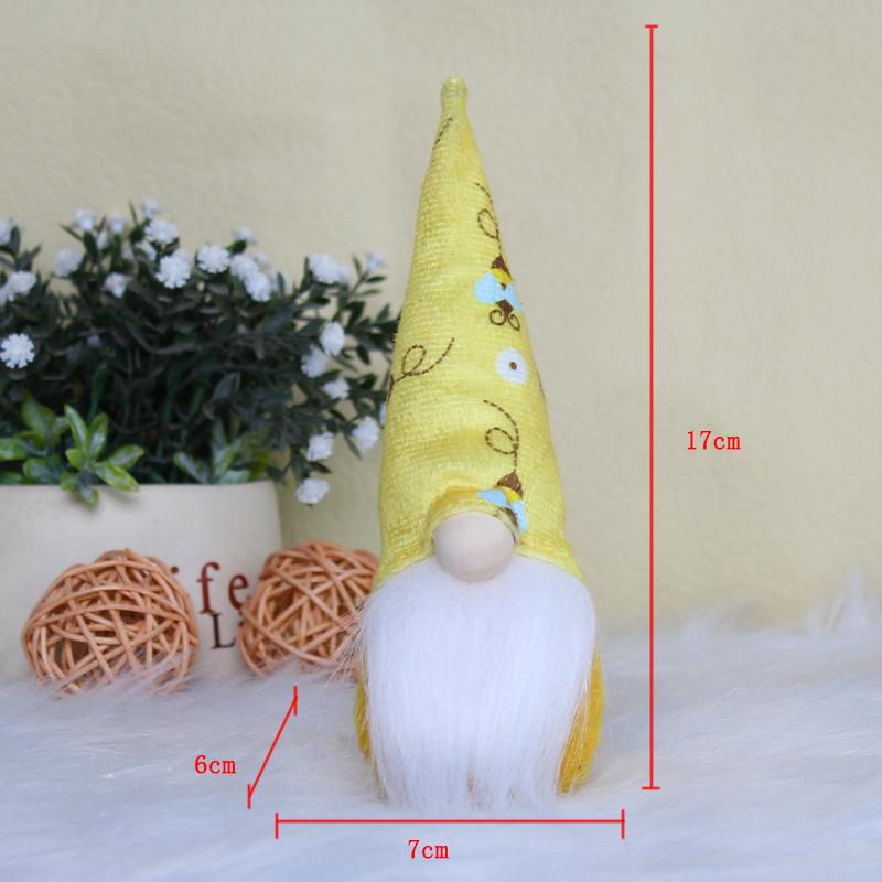 

Фестиваль пчел Взрывной Безликая кукла Кукла Милый гном-пчела Украшение Декоративные принадлежности