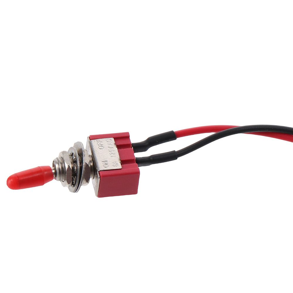 1/8 Stück 2 Positionen 2 Pins Miniatur Kippschalter MTS-101 SPST Mini Kippschalter 6A 250V Vorgecrimptes Kabel Knopf