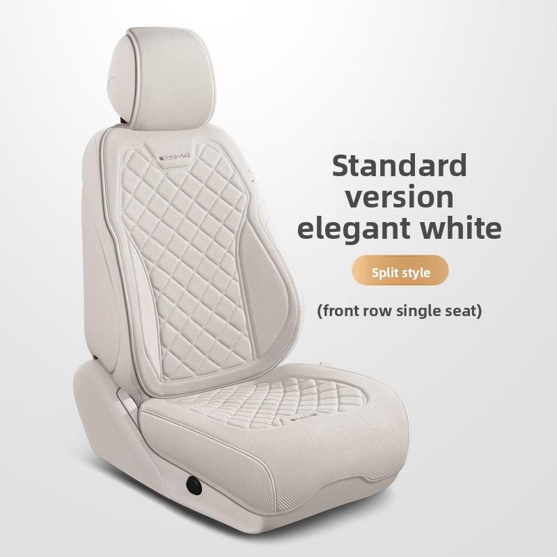 Universal High Quality Linen Car Seat Full Cover Breathable Flax Luxury Car SUV. Seat Cushion Seats Full Cover Protection beige split seat