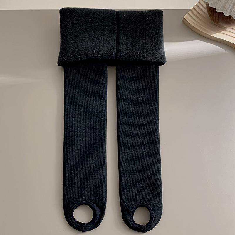 Girls' Winter Fleece Tights: Warm Footed Baby Bodysuit and Thick Children's Leggings
