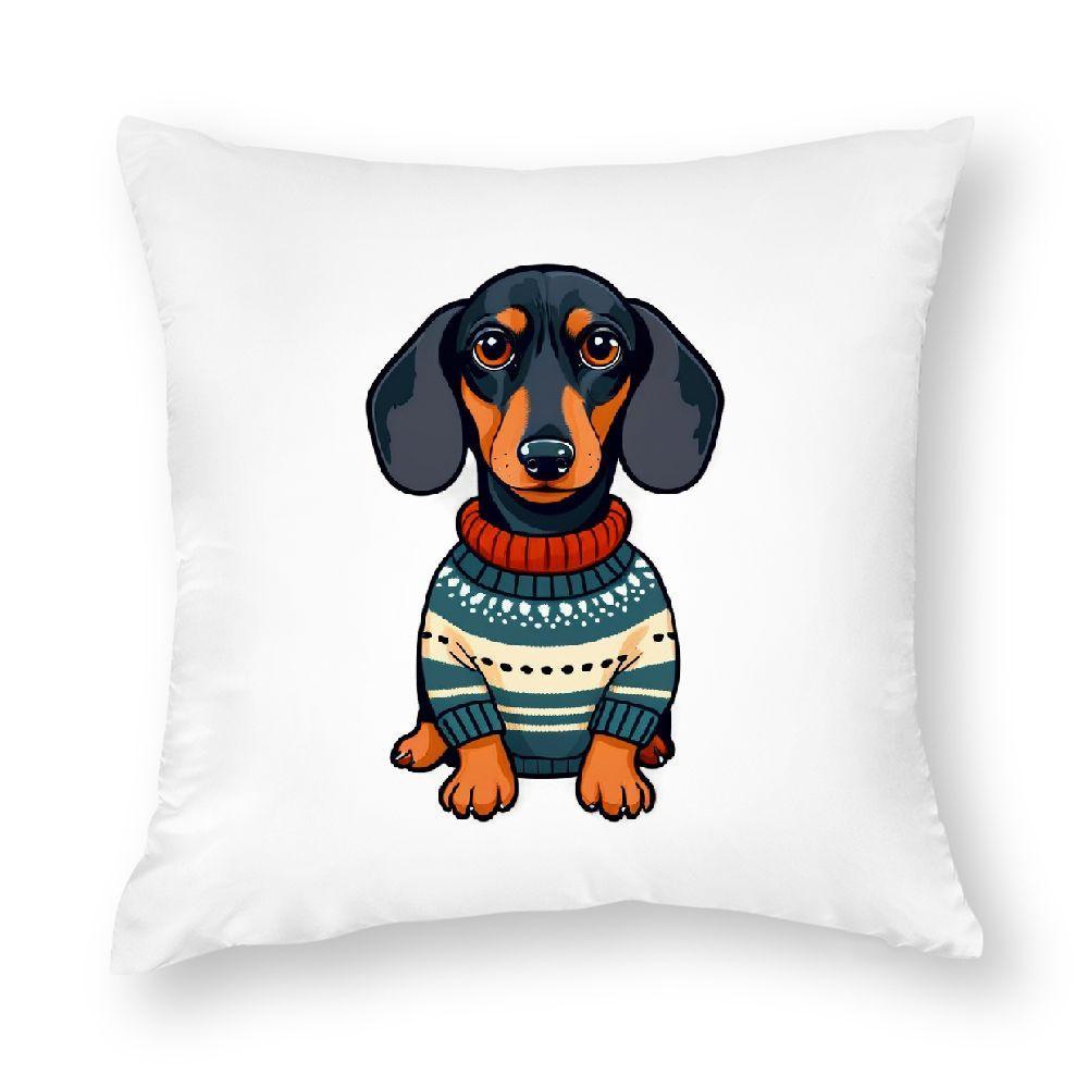 

Милая подушка-такса - Причудливый домашний декор, Добавляет шарма, игривости и нотку радости любителя домашних животных в ваше жилое пространство 40x40cm 16x16in