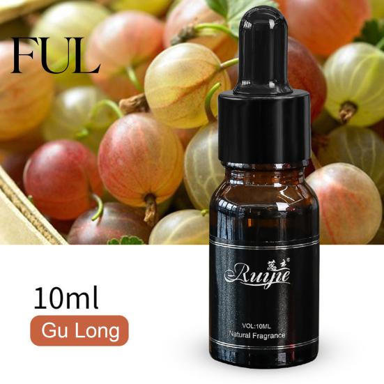 Car Perfume 10ml Dropper Design Long Lasting Odor Removal Fragrance Scent Portable Plant Essential Oil Air Freshener Auto Accessories Aromatherapy