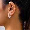 Ingemark Elegant Sweet Love Heart Drop Earrings for Women Korean Fashion Geometric Piercing Earrings Aesthetic Jewelry Gifts