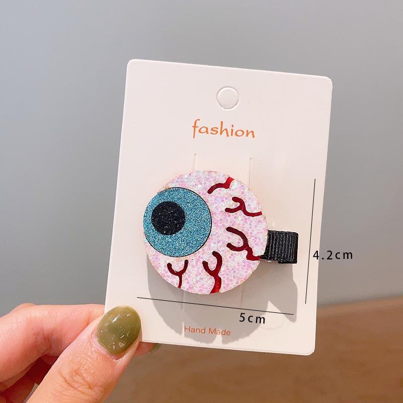 Halloween Children's Hair Accessories, Pumpkin Ghost, Funny Handmade Hair Clips, Black Bat Bow, Girl Party Hair Clips