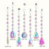 Glass Sunlight Pendant Set, 10 Piece Faceted Accent for Window Display, Party Styling and Home Room Display Use