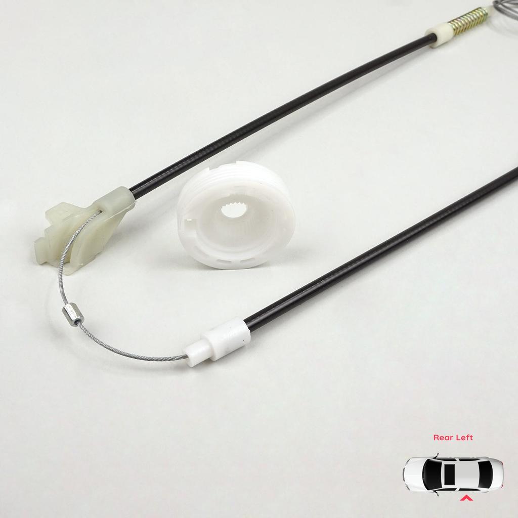 BWR5115 Electric Window Regulator Repair Set Rear Left for VW Golf MK3 1991-1998 5-Door Vento Jetta 1H2 1992-1999 1H4839461A