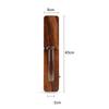 No Drill Wall Mounted Flower Vase Walnut Wood Glass Hydroponic Planter Chinese Retro Style Home Art Decor Floral Arrangement