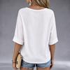 Women's Casual Neck Short Sleeve Graphic Print T-Shirt for Everyday Wear and Outings