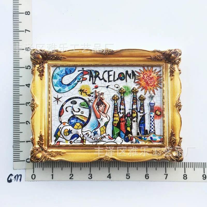 Spain Refrigerator Magnets Tourist Souvenir Cordoba Barcelona Mallorca Sevilla Cantabria Travel Gifts Magnetic Fridge Stickers