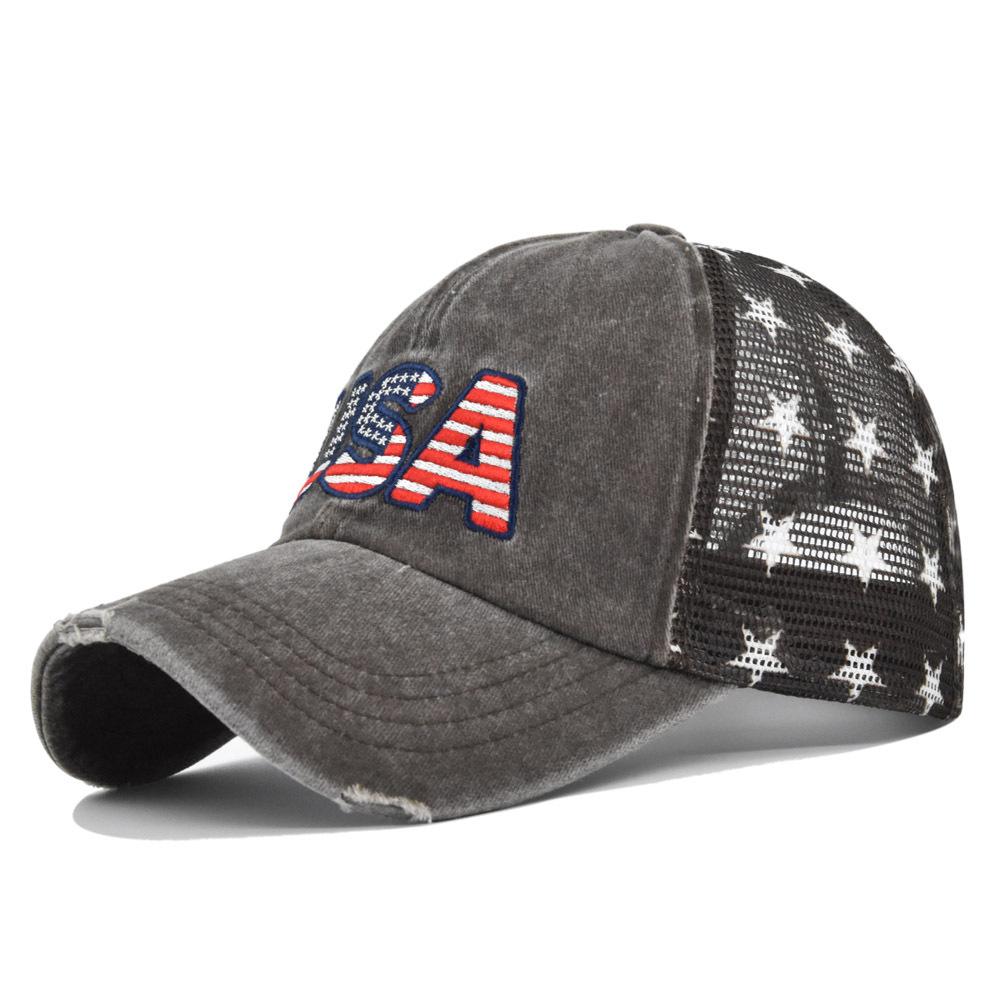 Hat Duck Tongue Letter Embroidered Mesh Hat Baseball Hat Sunshade Hat Cotton