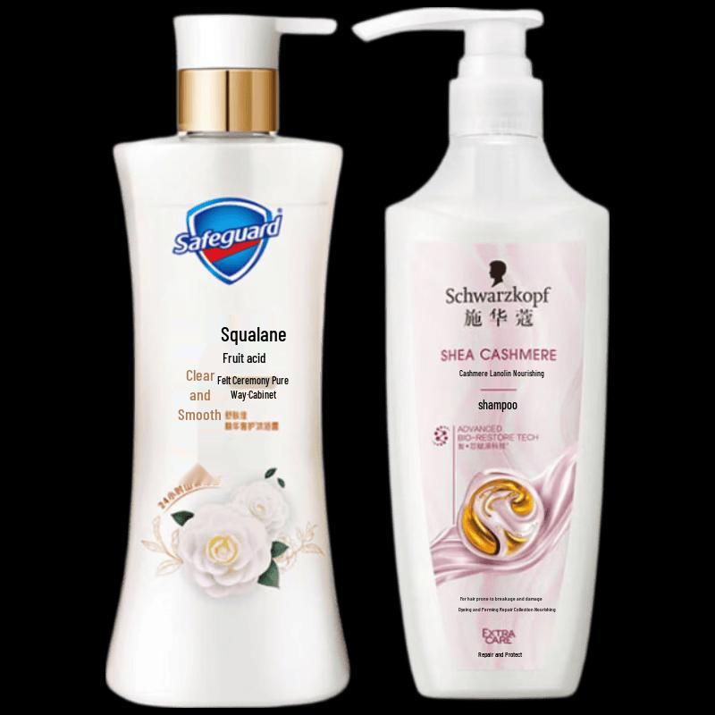 Safeguard Camellia Body Wash & Schwarzkopf Shampoo Set