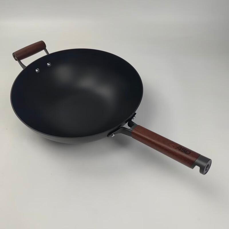 ASD Titanium-Infused Cast Iron Stir-Fry Wok