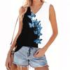 Women's V-neck Fashion Casual Floral Print Summer Vest Top