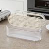 Multifunctional Tableware Storage Box - Clamshell Dust and Moisture Proof, Storage Case with Drain Tray, Kitchen Tableware Storage Rack